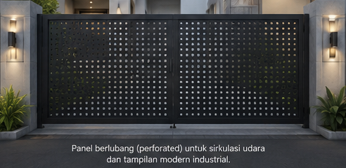 Portfolio Model Pagar - Perforated Panel